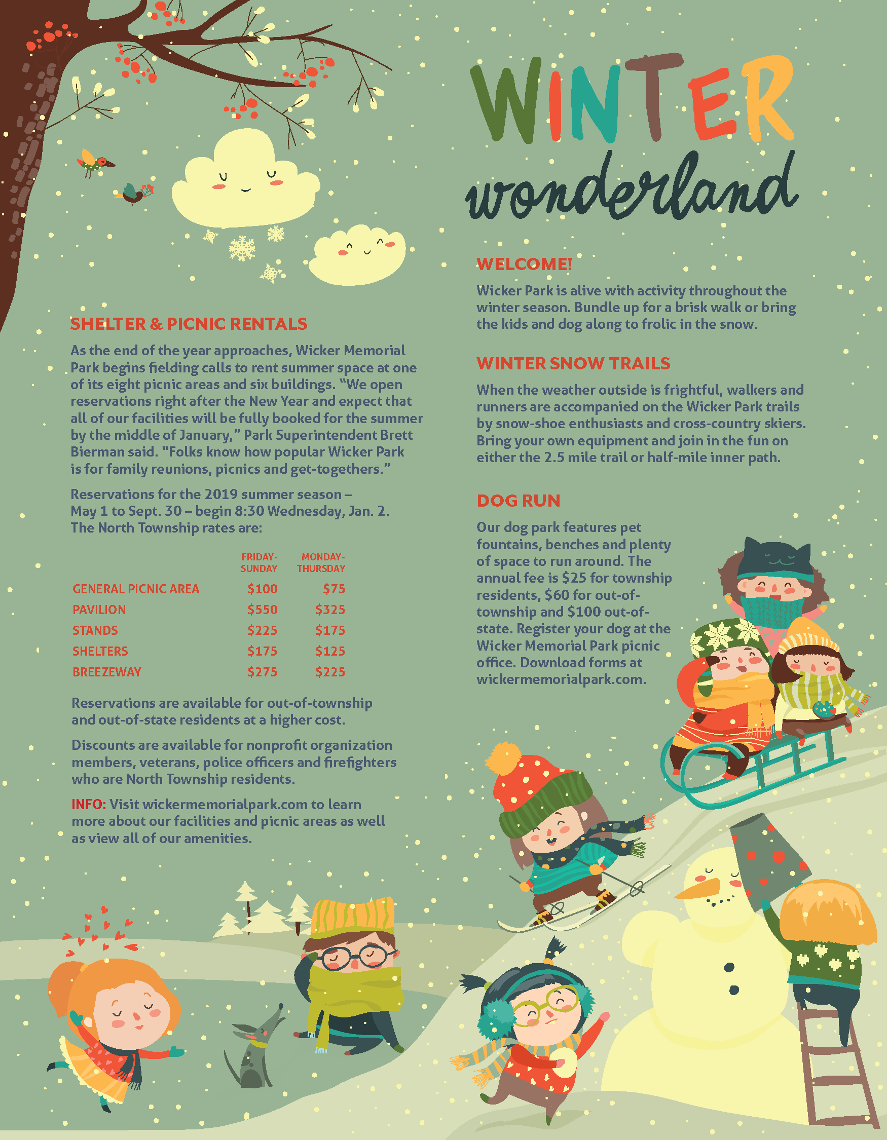 This six-page newsletter contains news from the township.