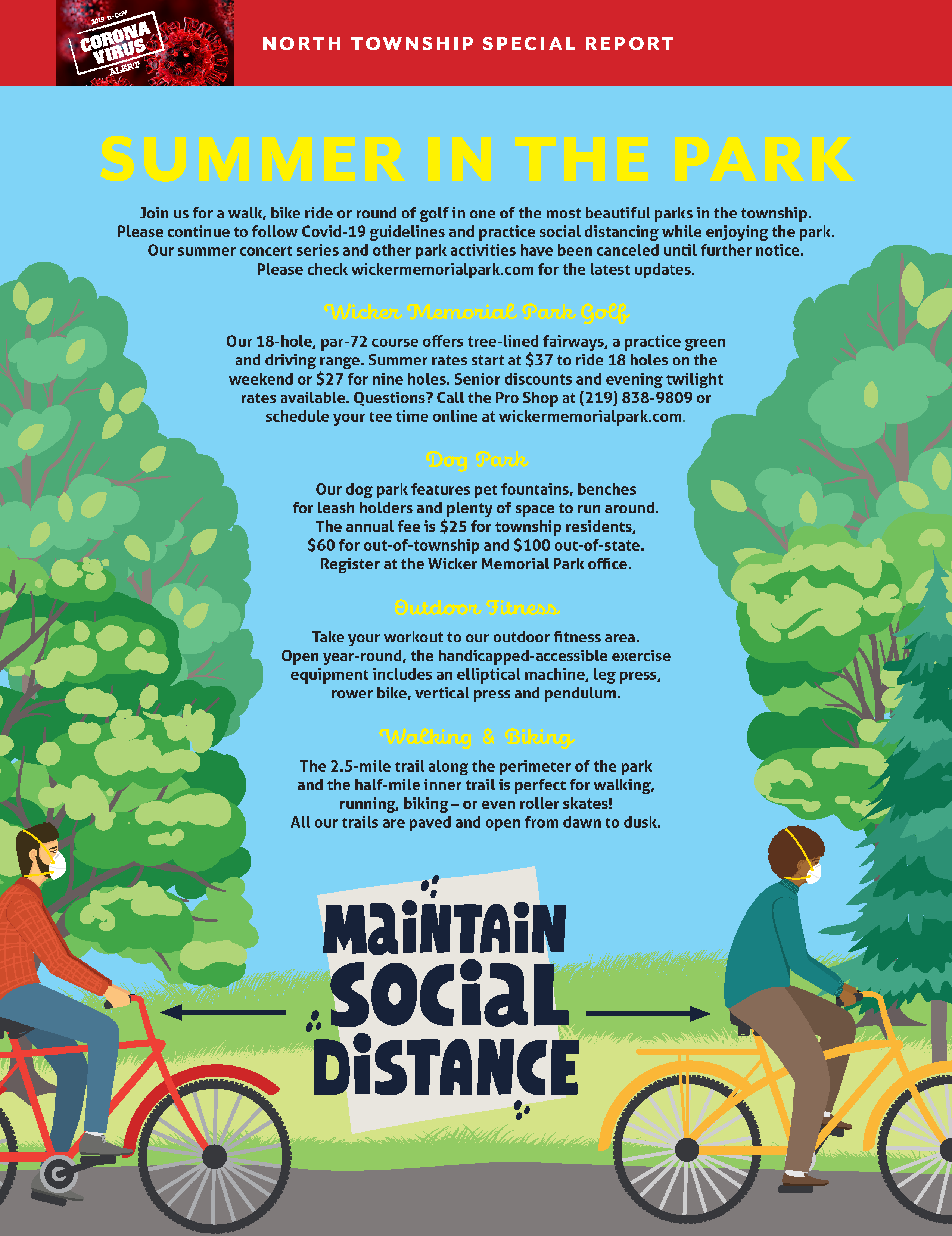 This six-page newsletter contains news from the township.