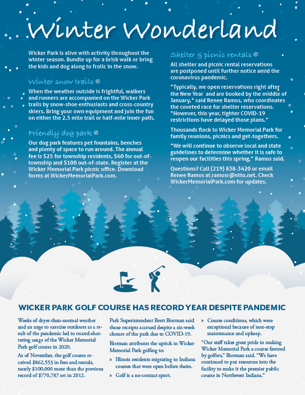 This six-page newsletter contains news from the township.